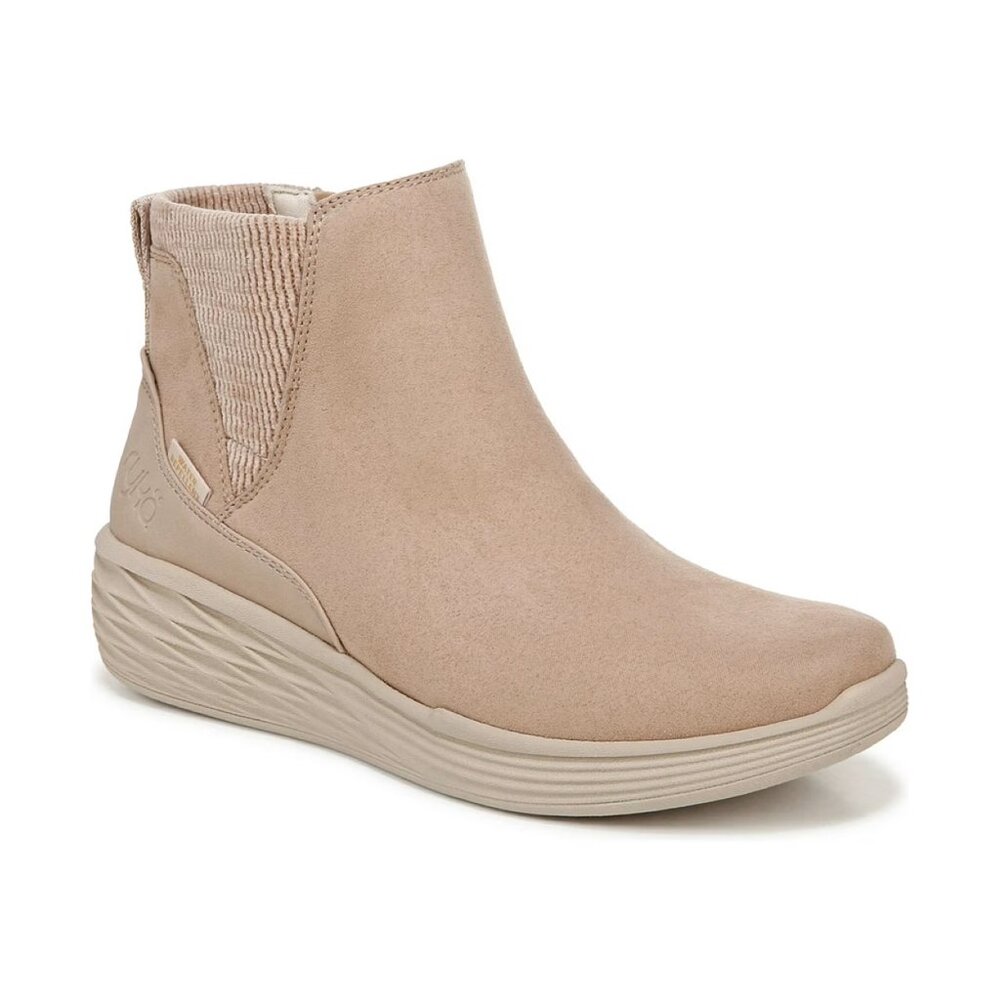 NWT Ryka Women's Noelle Next Wedge Ankle Boots Tan Size 9.5 M $100 RY1877